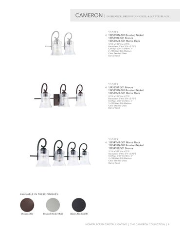 Capital Lighting 2020 Catalog 灯饰目录 · HomePlace by 第 9 页