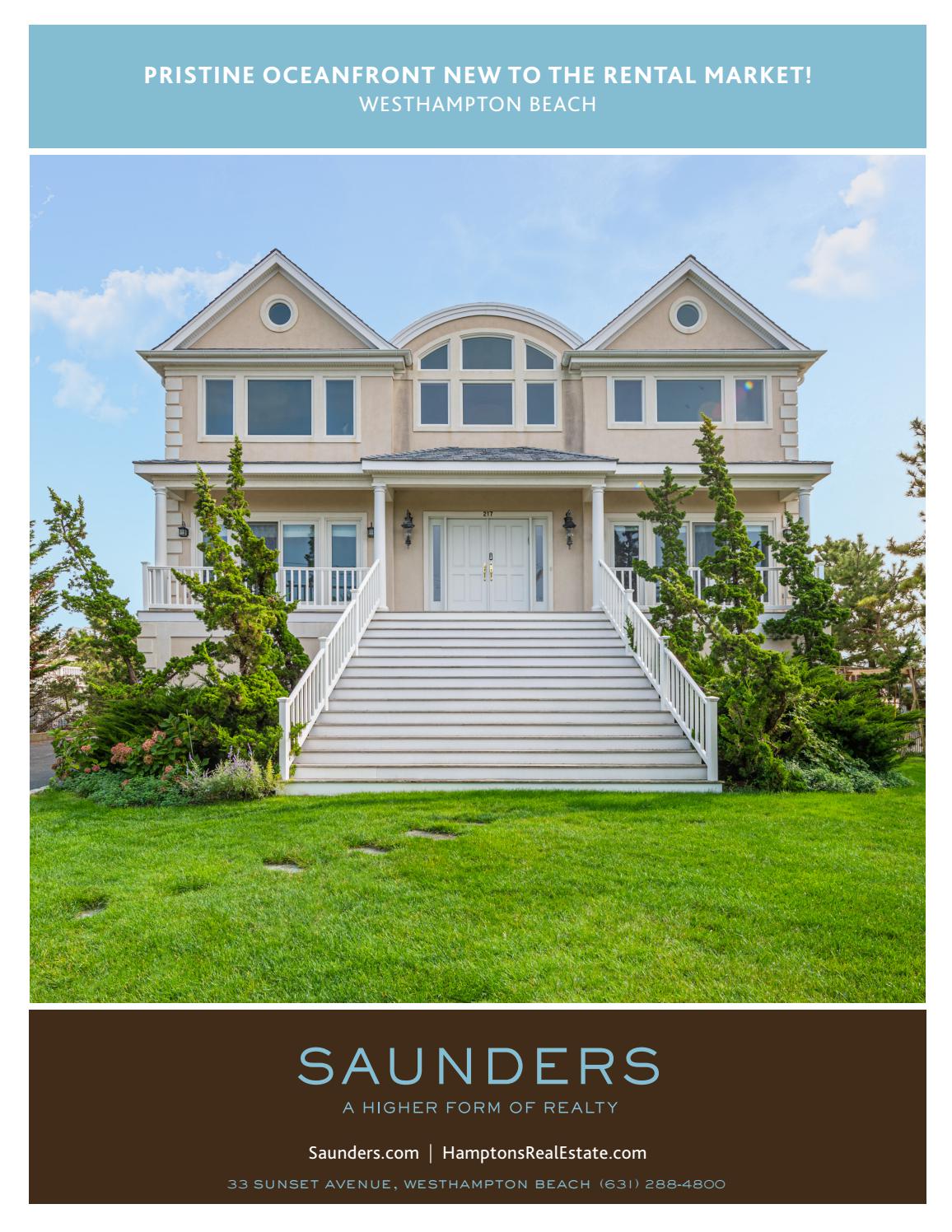 217 Dune Road, Westhampton Beach Rental by Saunders & Associates Issuu