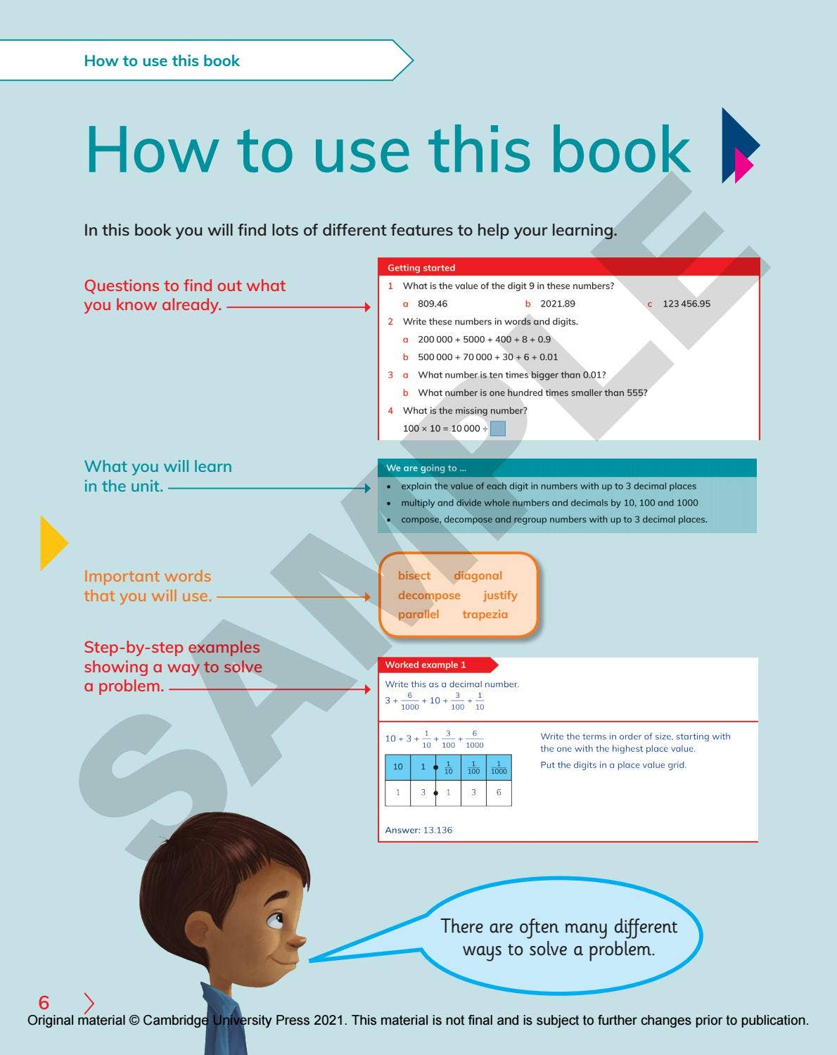 Prior Learning Chapter Book Math Primary Mathematics Learner's Book 6 Sample by Cambridge International ...
