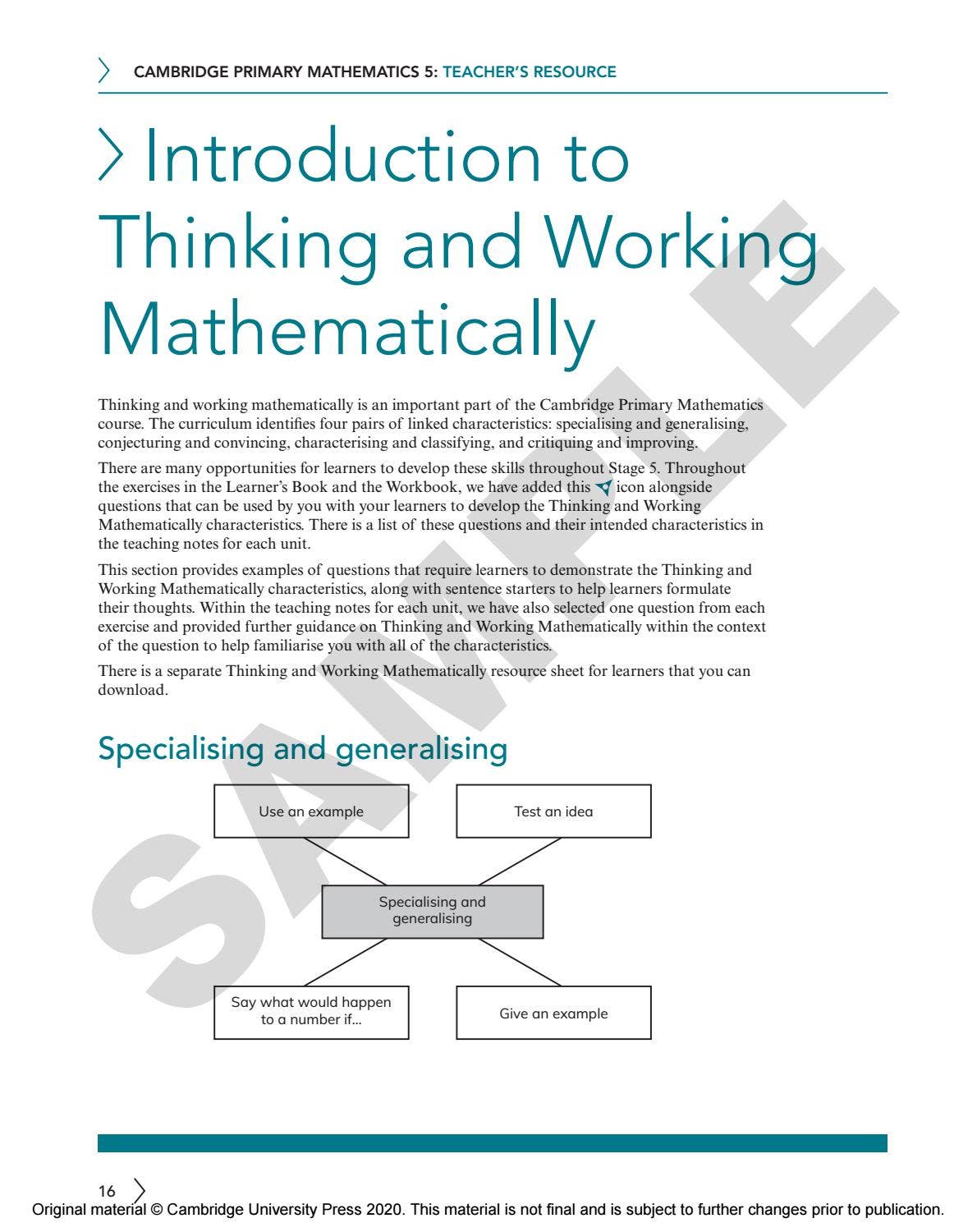 Working Systematically Maths Examples Primary Mathematics Teacher’s Resource 5 Sample by Cambridge ...