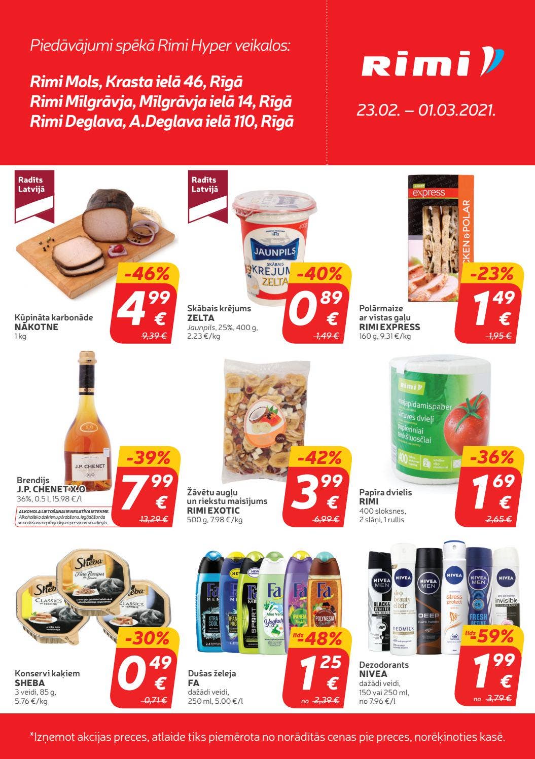 Rimi Hyper piedāvājumi Rīgā 23.02. – 01.03.2021. by Rimi - Issuu