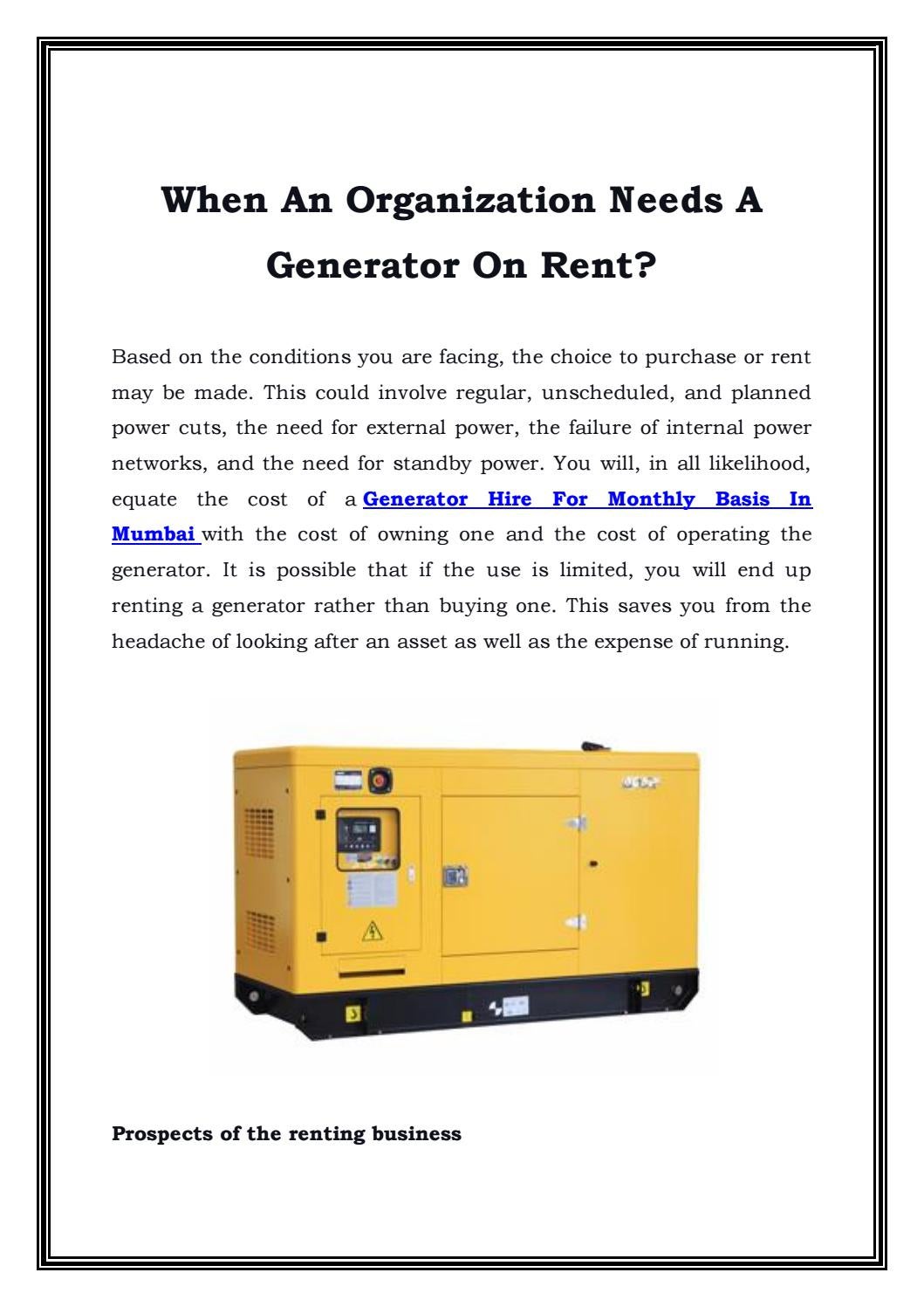 SoundProof Generator For Rent In Gurgaon Call9810037192 by Surendra