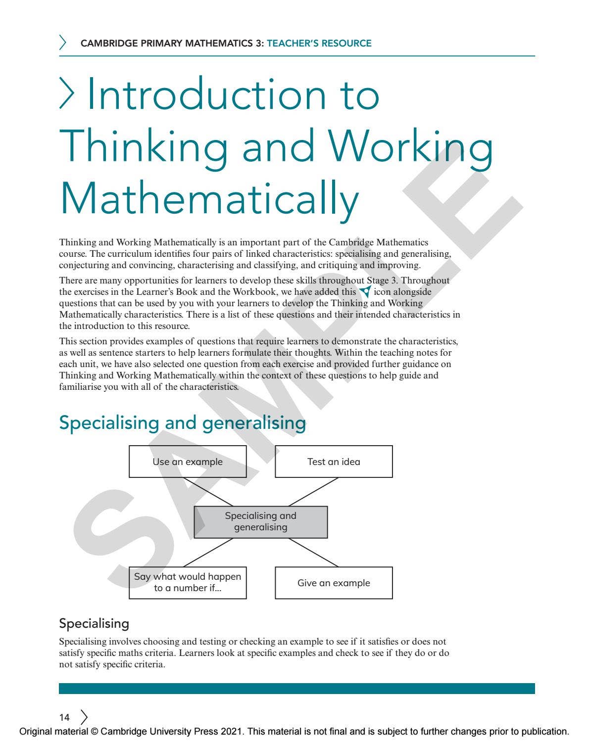 Primary Mathematics Teacher’s Resource 3 Sample by Cambridge ...