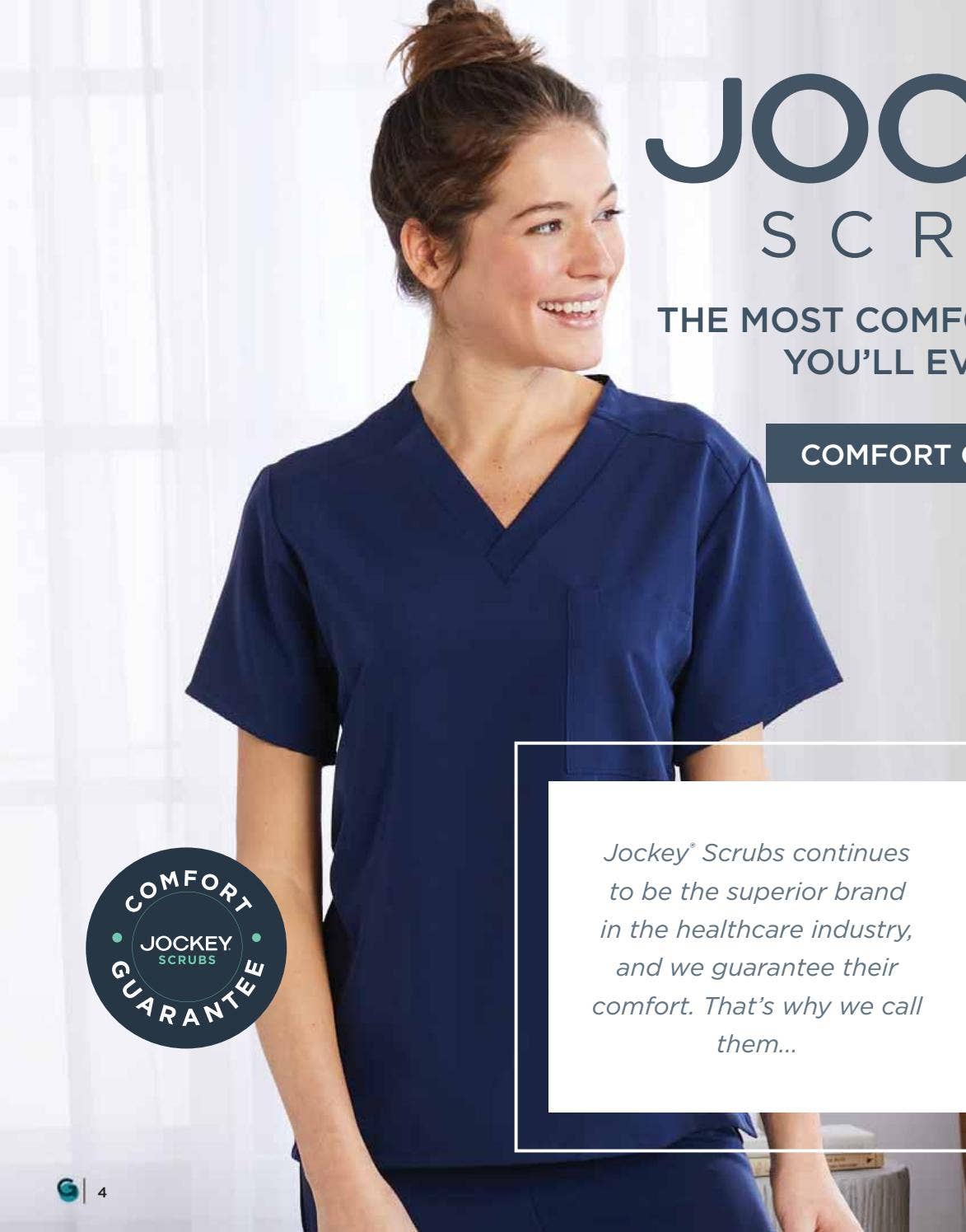 Akiki swan blouseⅡ / white Jockey Scrubs segment by White Swan