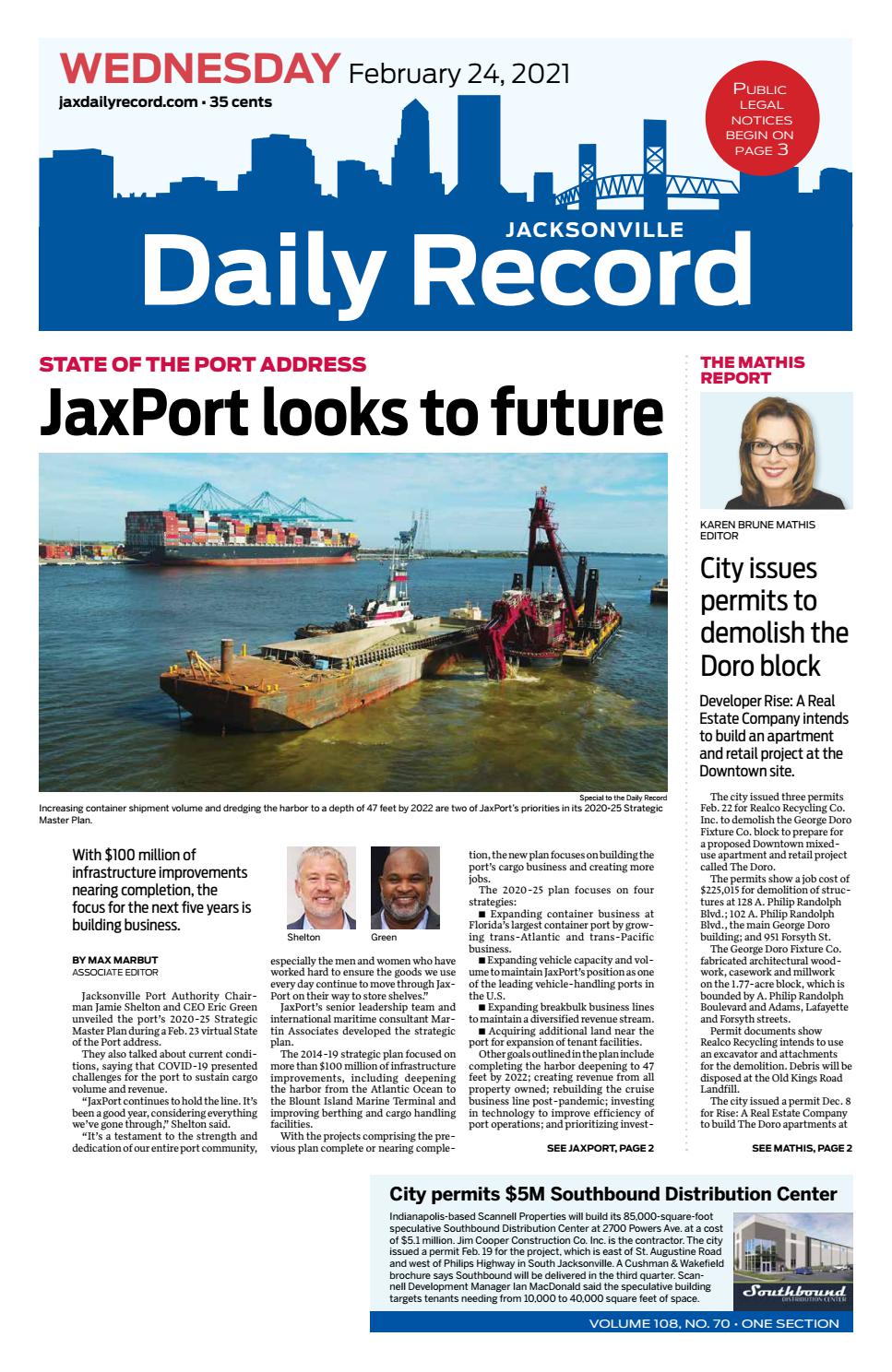 Jacksonville Daily Record 2 24 21 By Daily Record Observer Llc Issuu