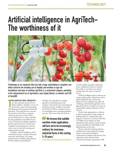 Artificial intelligence in AgriTechThe worthiness of it