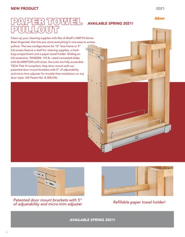 Rev-A-Shelf 灯饰目录 · 21/22 加拿大 Specification 指南 第 12 页