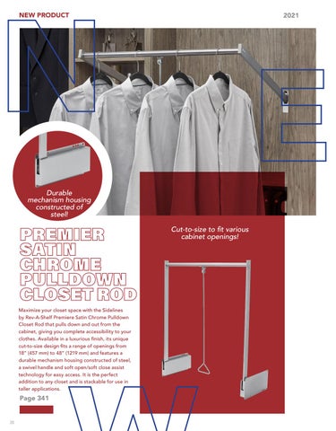 Rev-A-Shelf 灯饰目录 · 21/22 加拿大 Specification 指南 第 20 页