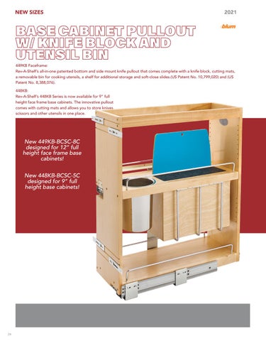 Rev-A-Shelf 灯饰目录 · 21/22 加拿大 Specification 指南 第 24 页