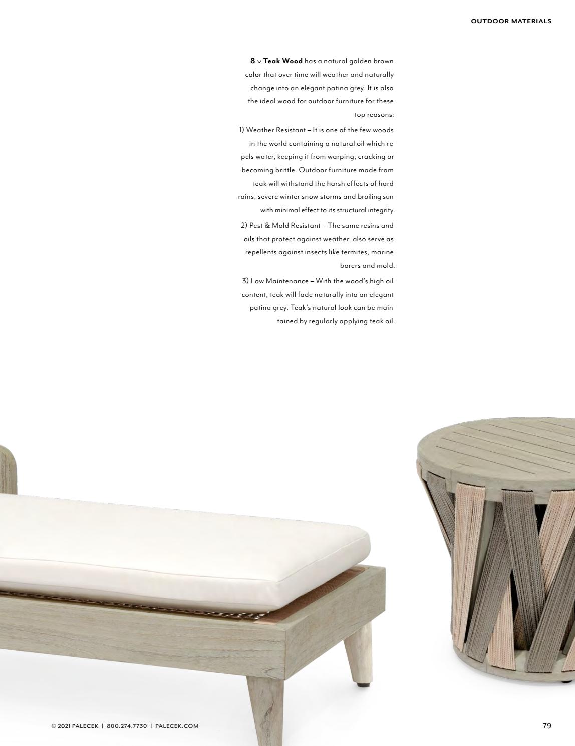 PALECEK 2021 Furniture & Accessories Catalog by palecekdesign Issuu