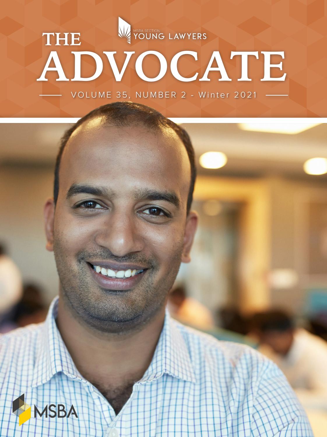 The Advocate Winter 2021 by Maryland State Bar Association Issuu