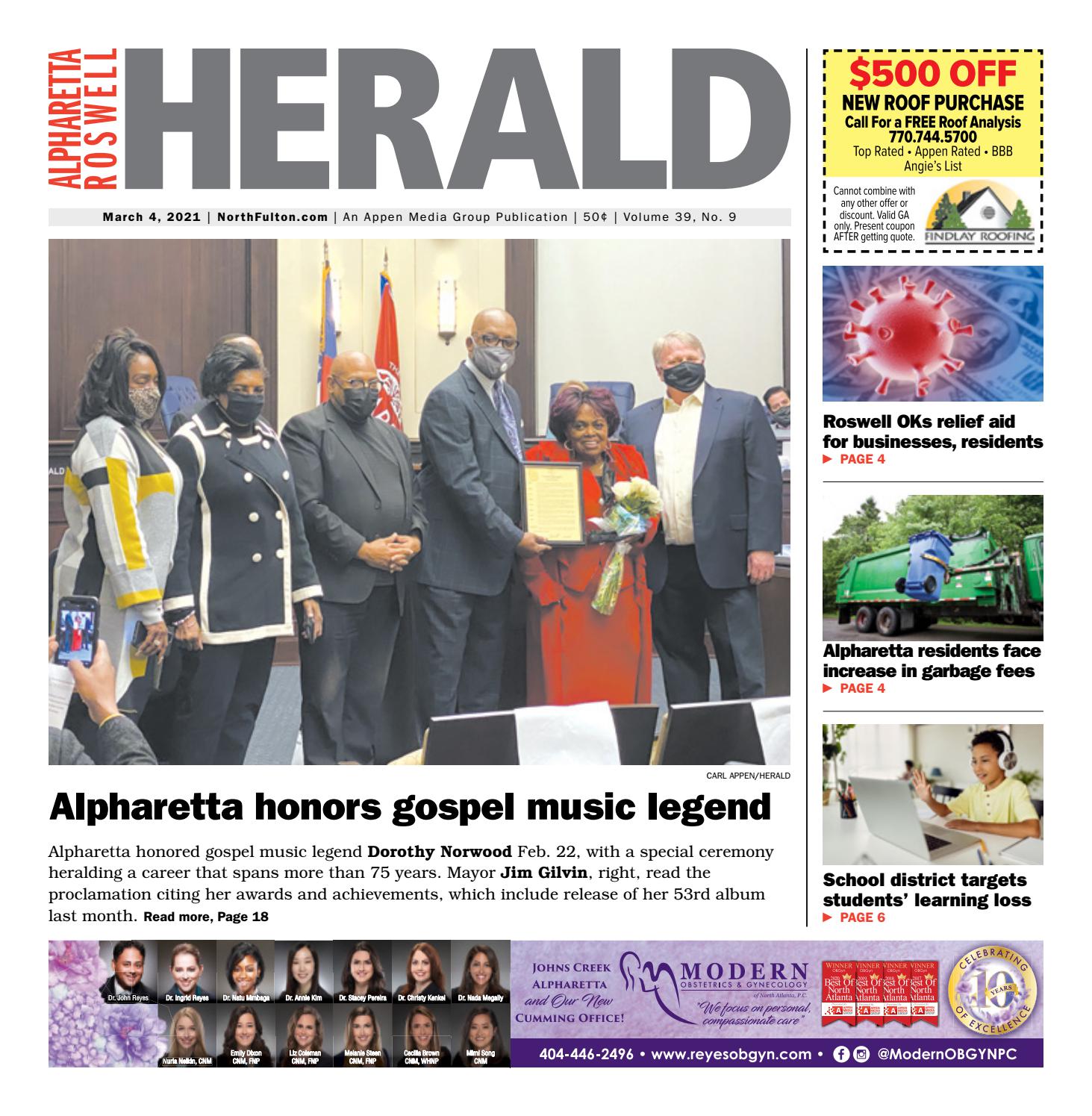 Alpharetta Roswell Herald March 4 21 By Appen Media Group Issuu