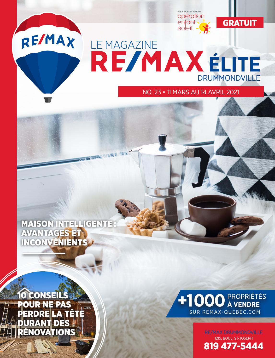 RE/MAX Élite Drummondville Édition mars 2021 by Zig21 Issuu