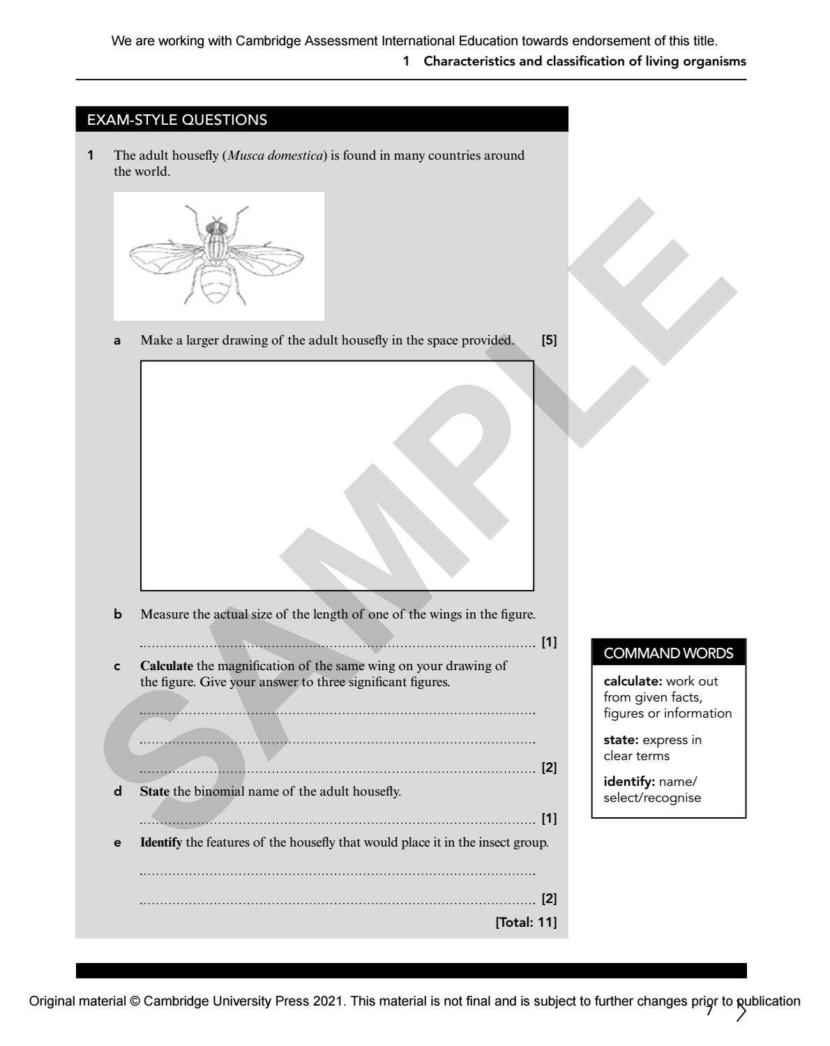 IGCSE Biology MULTI-COMPONENT SAMPLE by Cambridge International ...