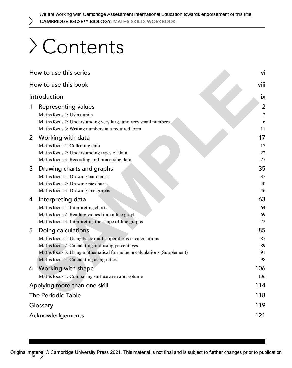 IGCSE Biology MULTI-COMPONENT SAMPLE by Cambridge International ...
