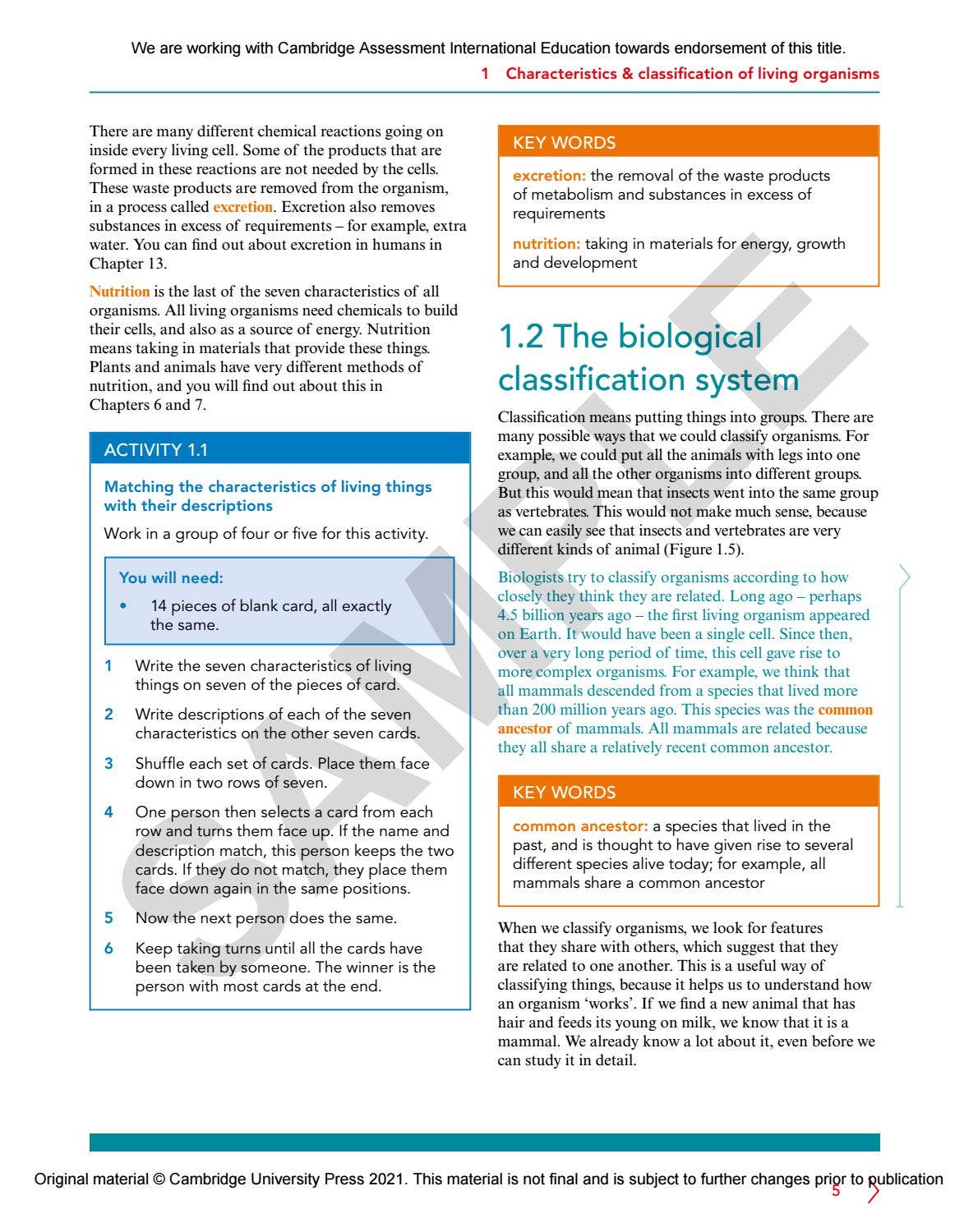 IGCSE Biology MULTI-COMPONENT SAMPLE by Cambridge International ...