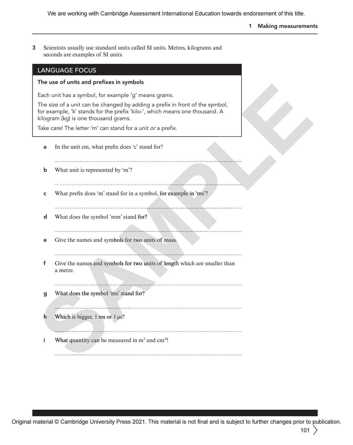 IGCSE Biology MULTI-COMPONENT SAMPLE by Cambridge International ...