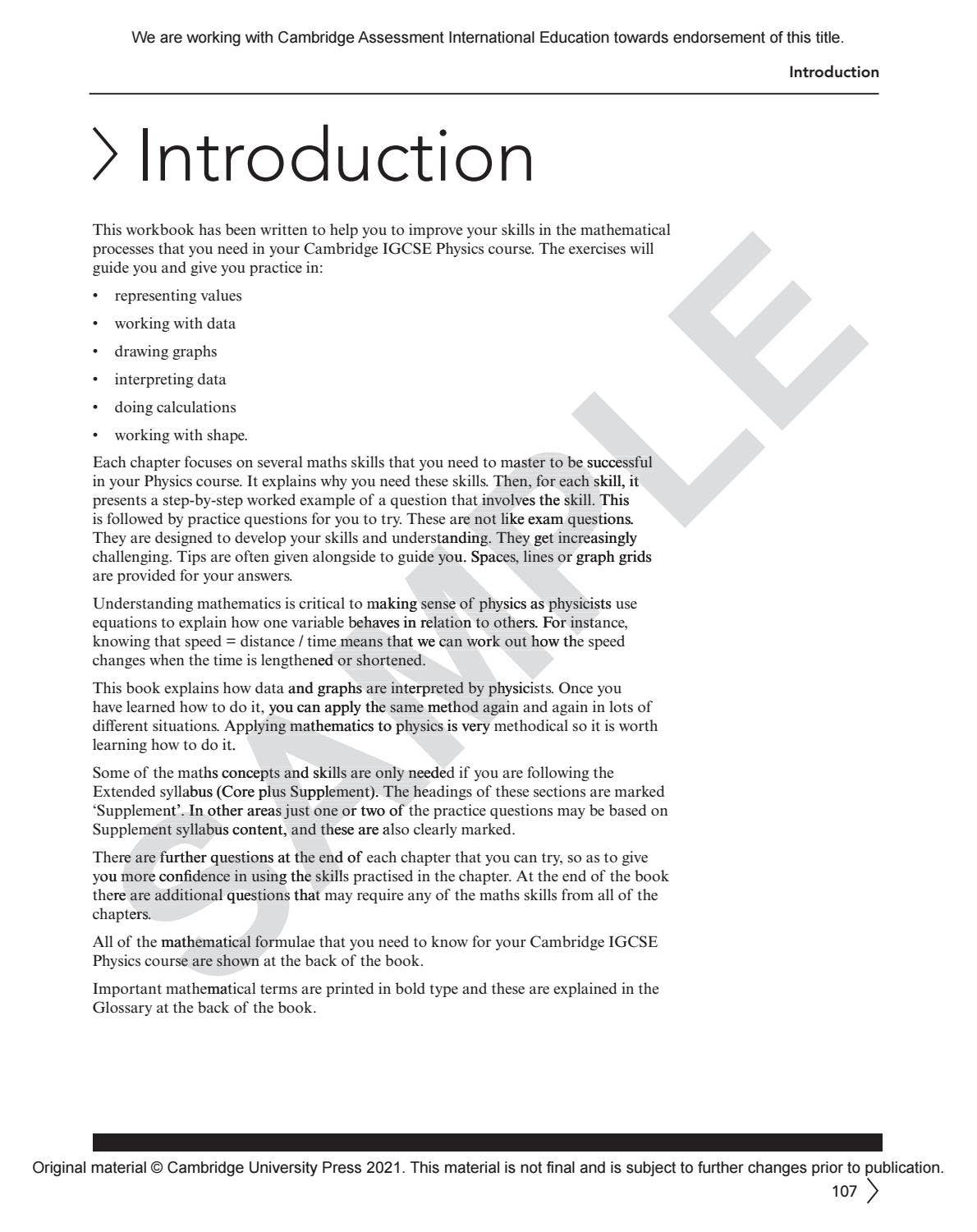 IGCSE Biology MULTI-COMPONENT SAMPLE by Cambridge International ...