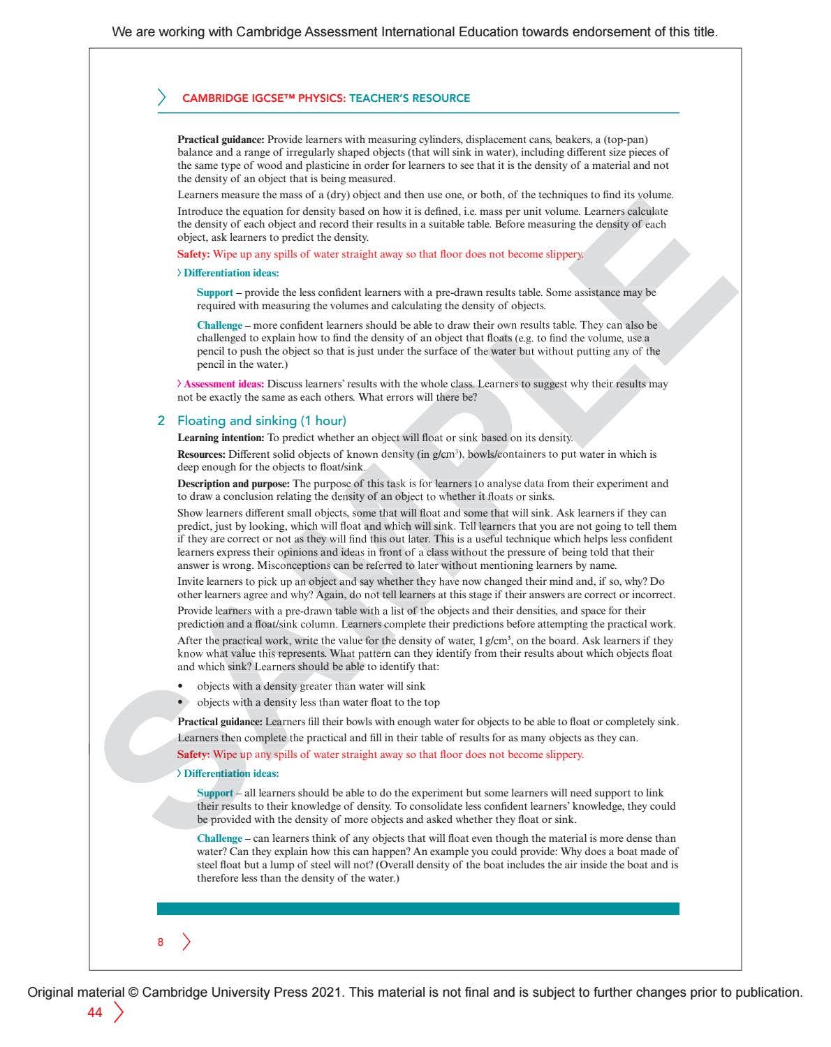 IGCSE Biology MULTI-COMPONENT SAMPLE by Cambridge International ...