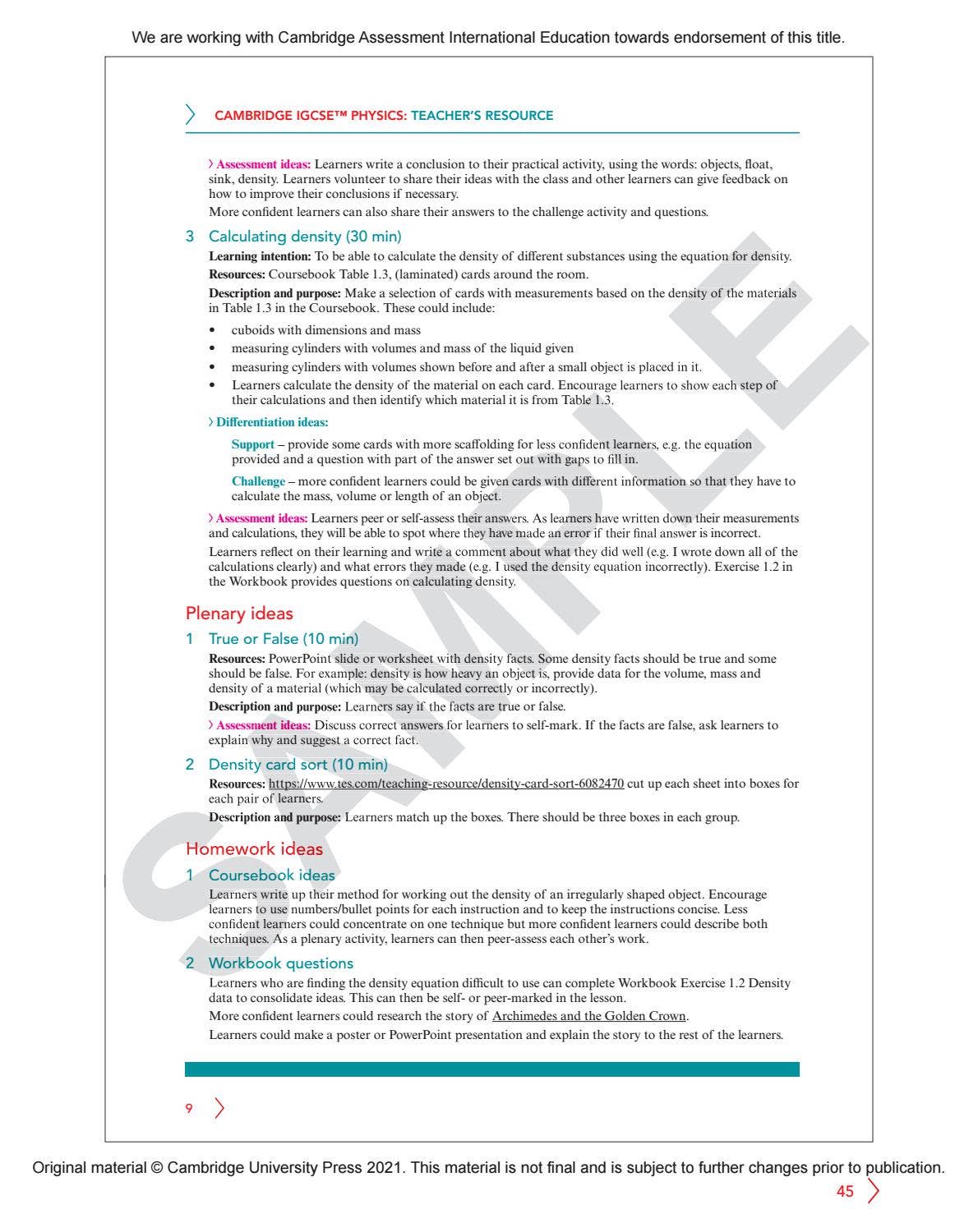 IGCSE Biology MULTI-COMPONENT SAMPLE by Cambridge International ...
