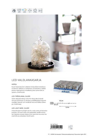 Airam - Lighting 灯饰目录 · Airam koristevalot, 装饰 灯具 2021 第 19 页