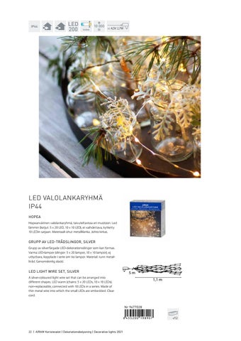 Airam - Lighting 灯饰目录 · Airam koristevalot, 装饰 灯具 2021 第 22 页