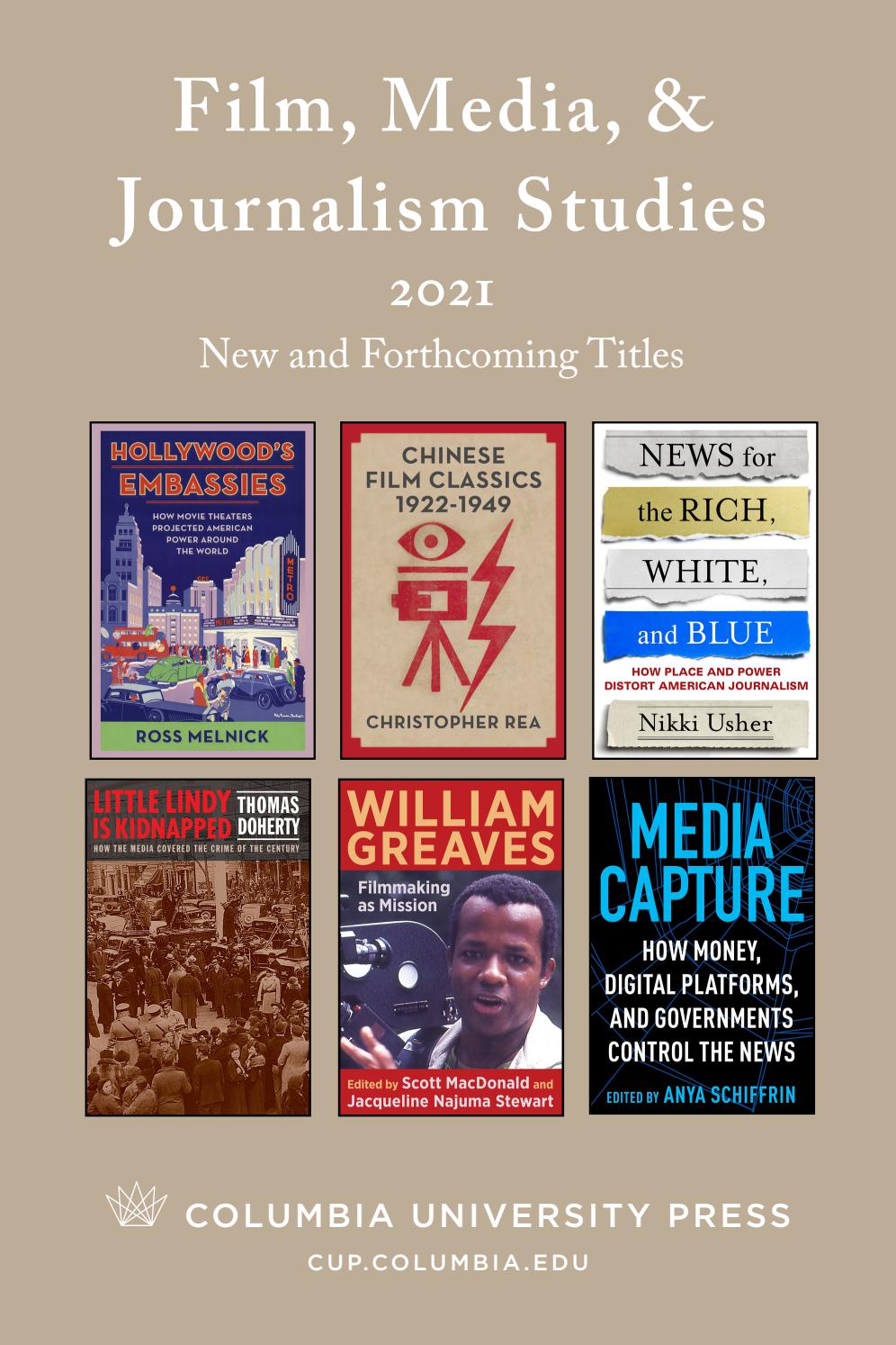 2021 Columbia University Press Film, Media, & Journalism