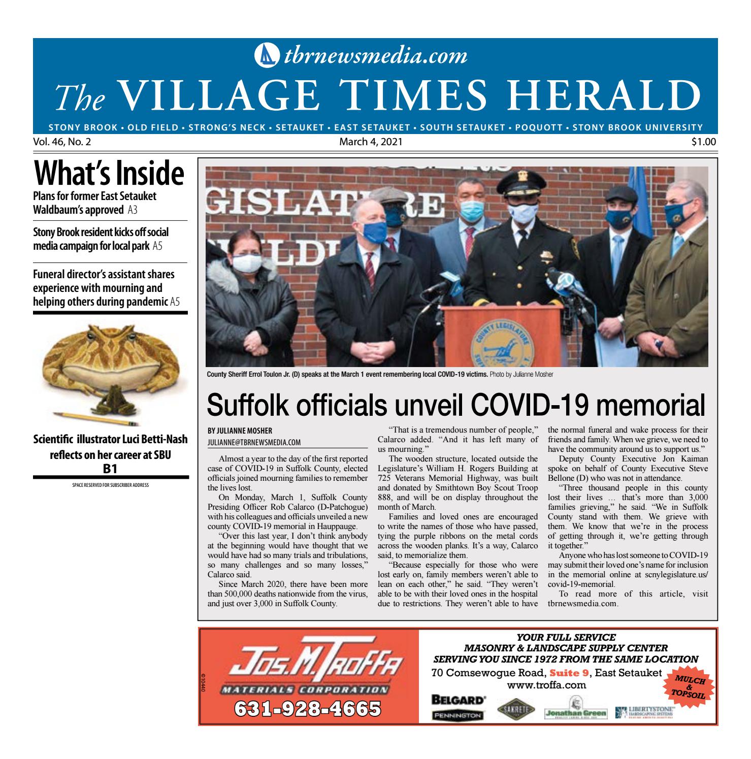 The Village Times Herald February 4, 2021 by TBR News Media Issuu