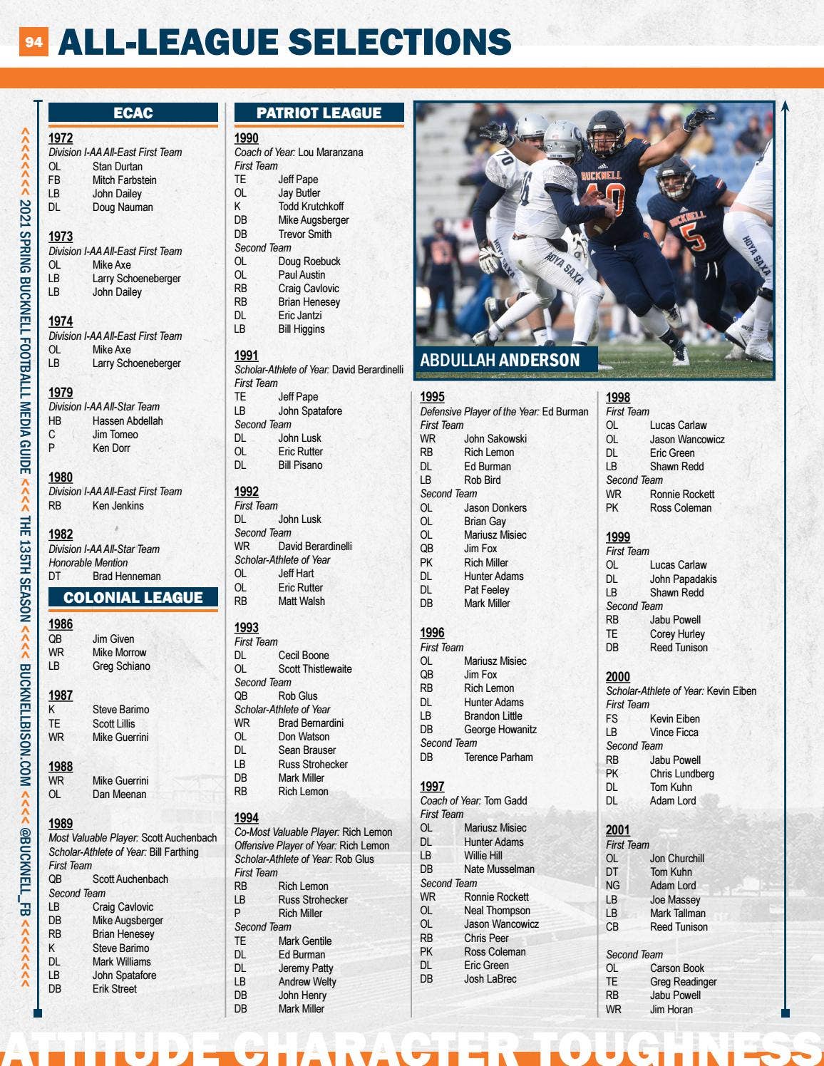 2021 Spring Bucknell Football Media Guide by Bucknell University Issuu