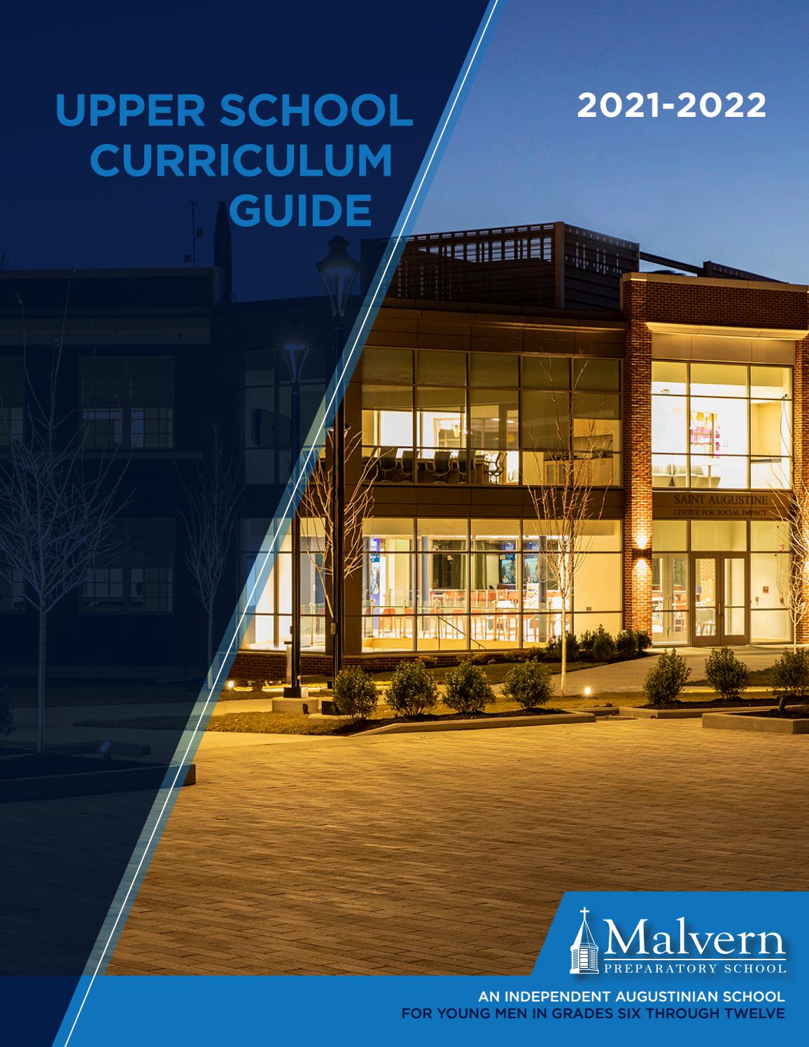 20212022 Upper School Curriculum Guide by Malvern Preparatory School