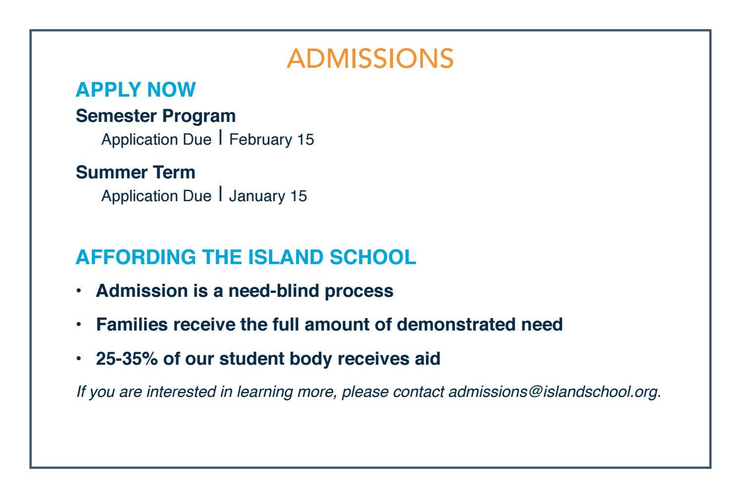 The Island School Semester & Summer Term Brochure by The Island School ...