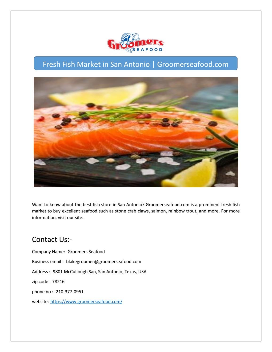 Fresh Fish Market in San Antonio by Prestige