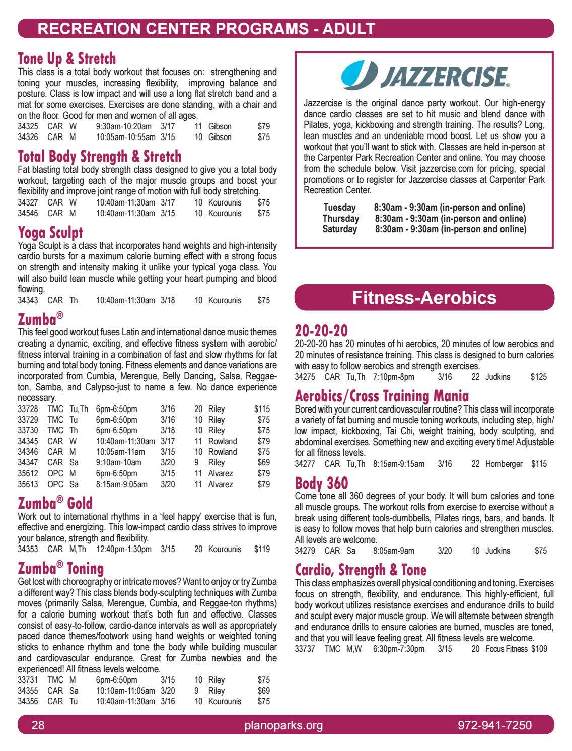 Plano Recreation Spring 2021 Catalog by Plano Parks and Recreation - Issuu