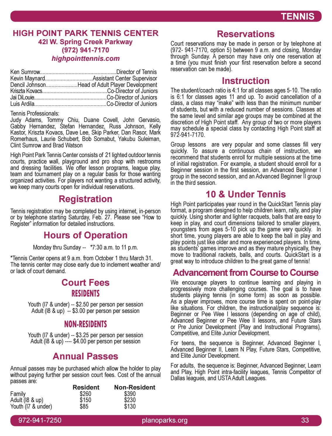 Plano Recreation Spring 2021 Catalog by Plano Parks and Recreation Issuu