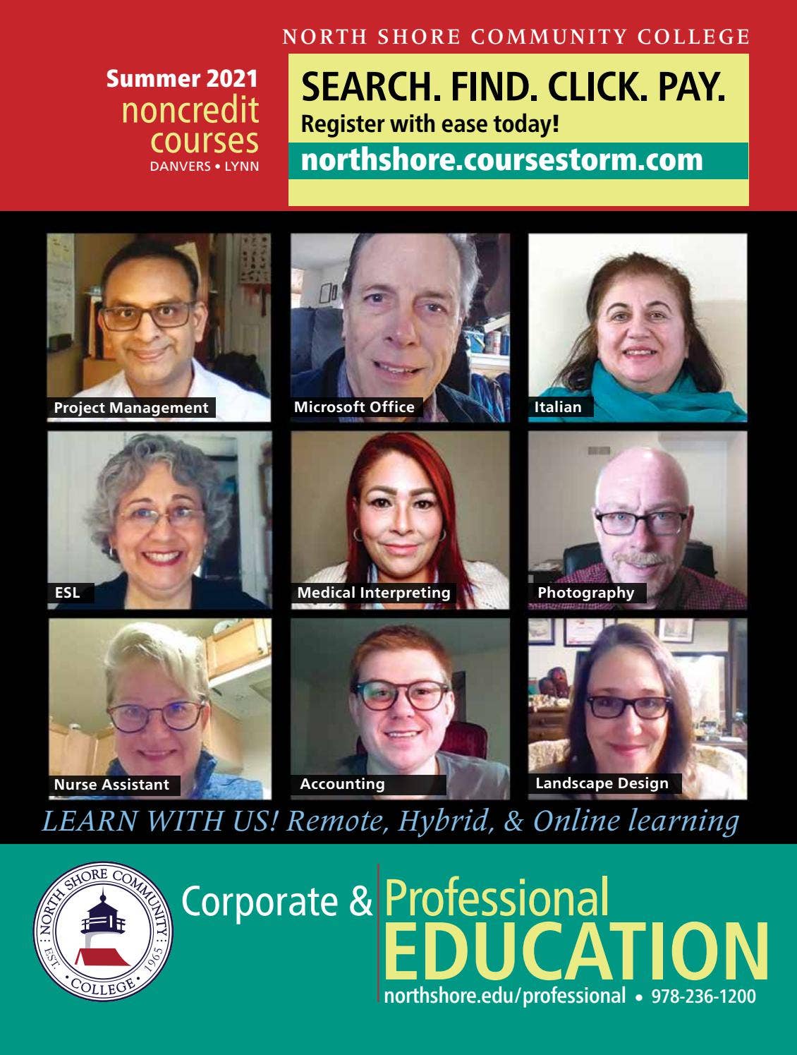 NSCC Corporate and Professional Education SUMMER 2021 Course Schedule