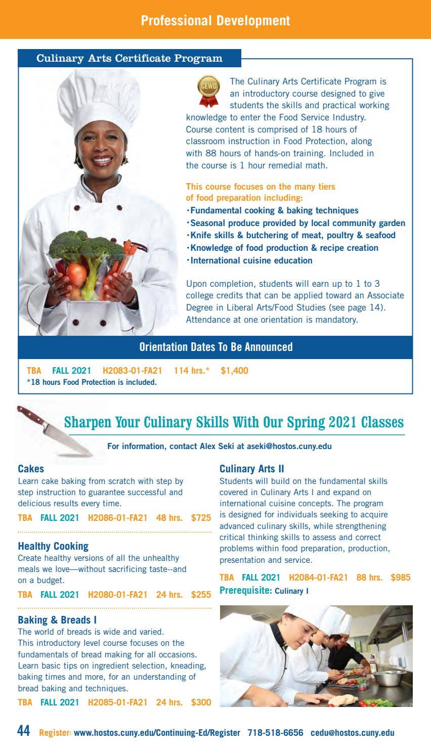 Spring 2021 Online Programs Continuing Education Catalog by Hostos