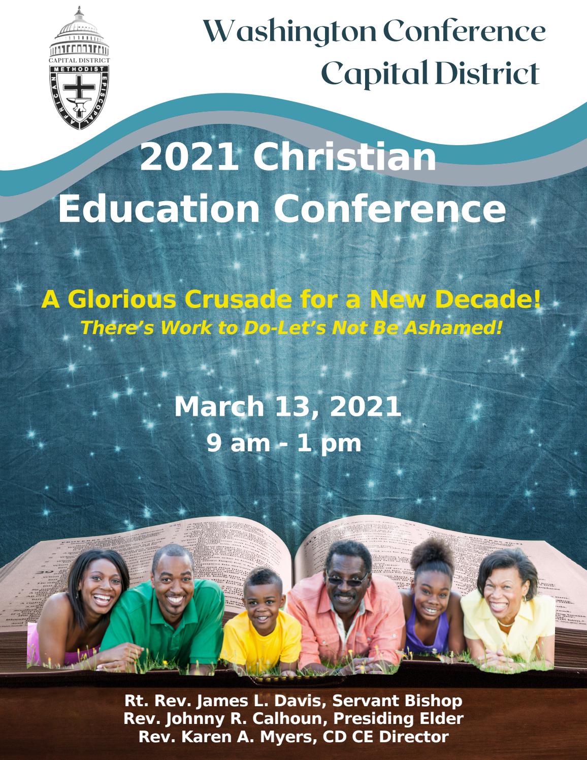 2021 Capital District Christian Education Conference Booklet by Johnny