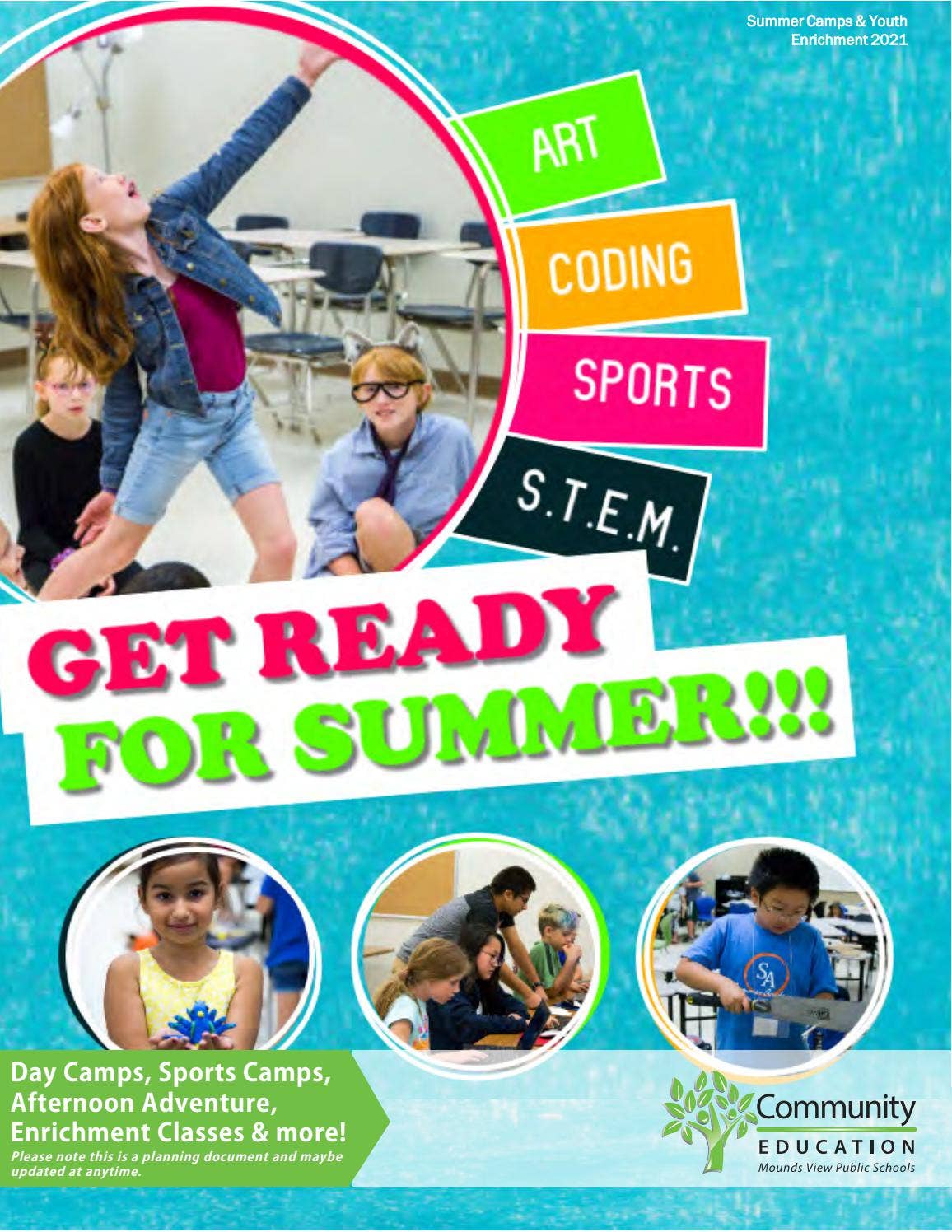 Summer day camps 2021 by Mounds View Public Schools - Issuu