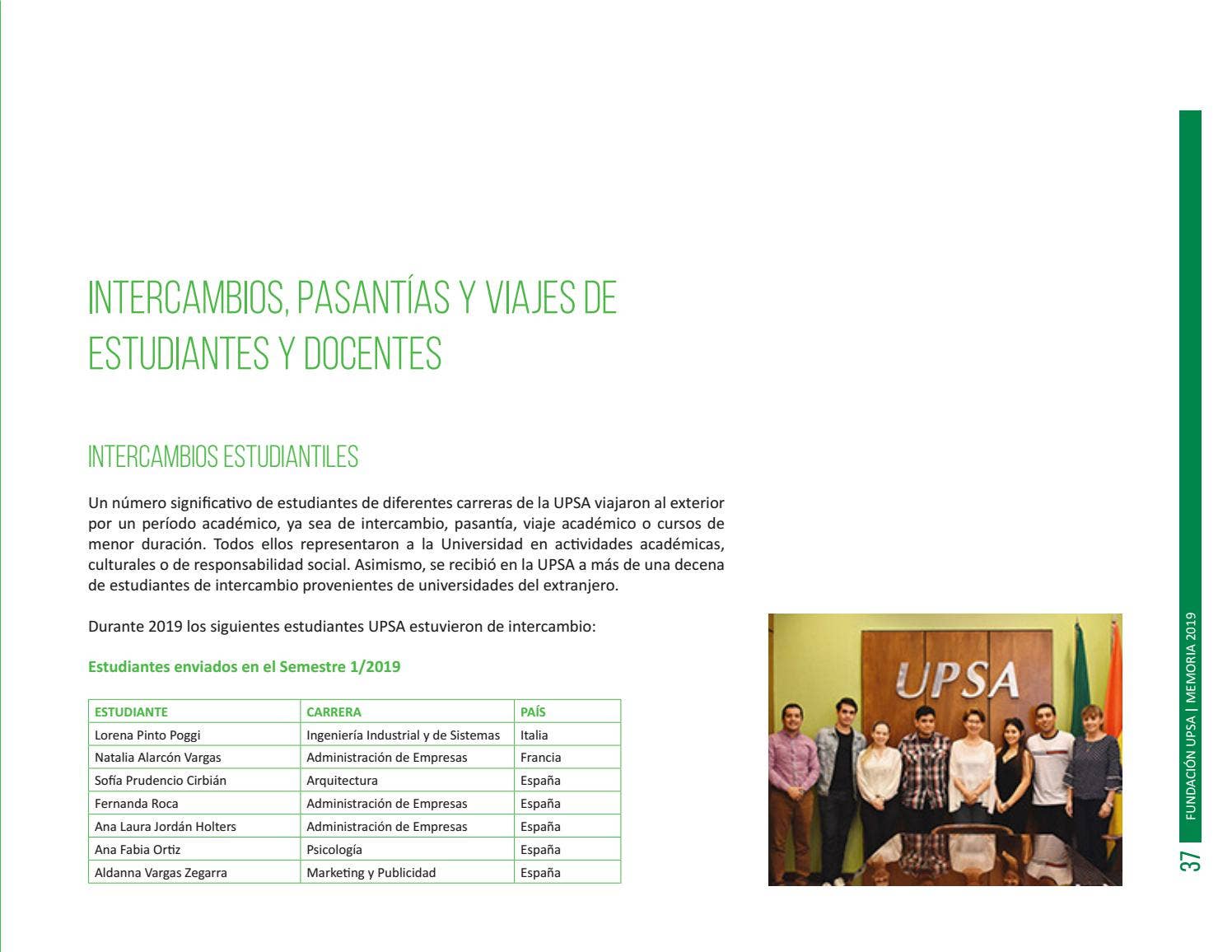 Memoria Institucional UPSA 2019 by UPSA Santa Cruz Bolivia Issuu 