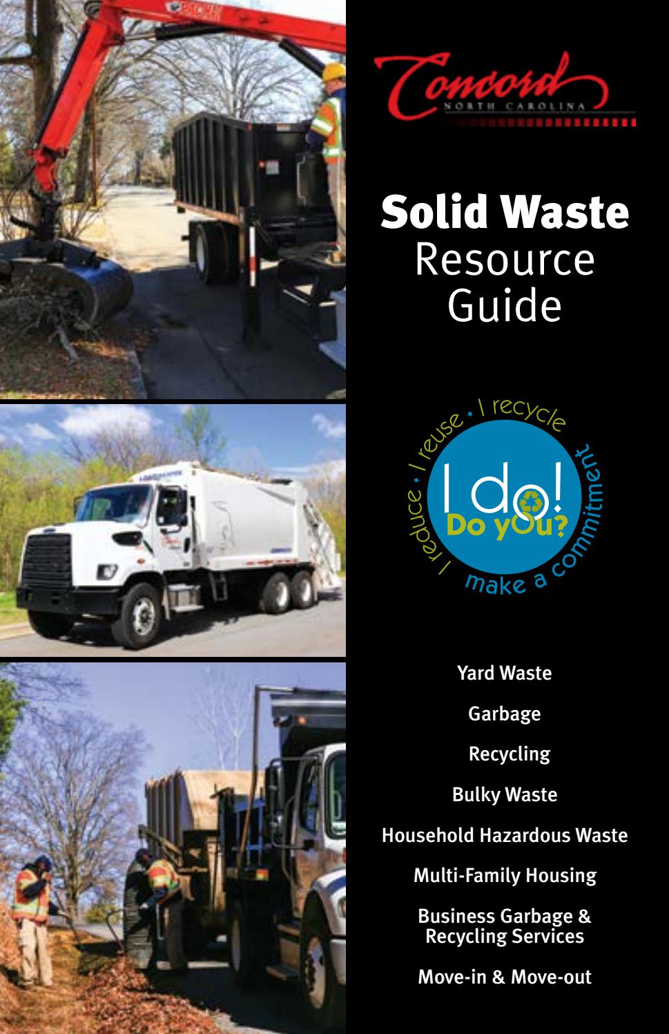 Solid Waste Guide by City of Concord NC - Issuu