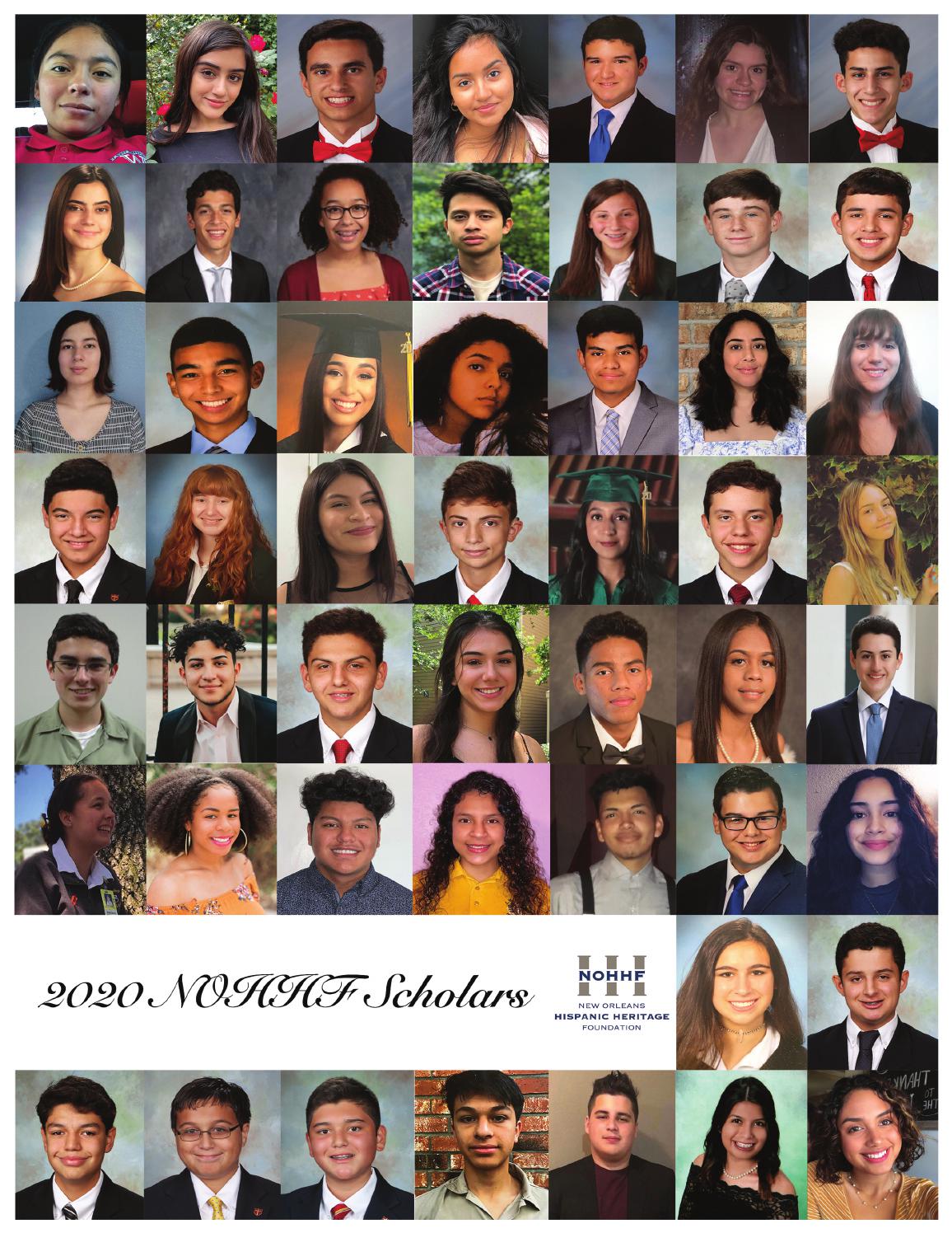 New Orleans Hispanic Heritage Foundation 2020 Scholars Catalog by