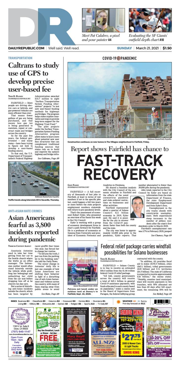 Daily Republic Sunday March 21 21 By Mcnaughtonmedia Issuu