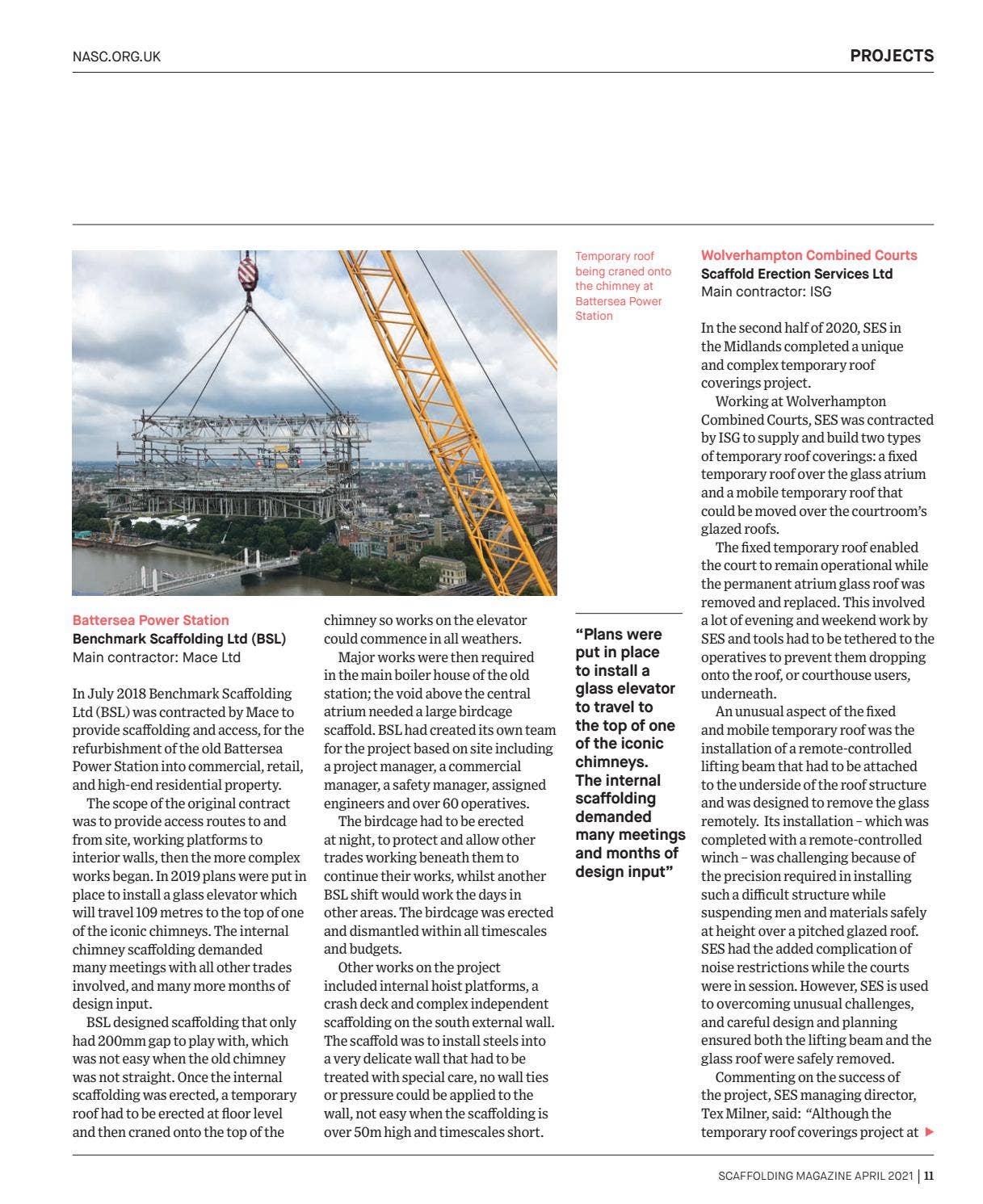 Magazine Scaffold Scaffolding magazine 2021 by Construction Management - Issuu