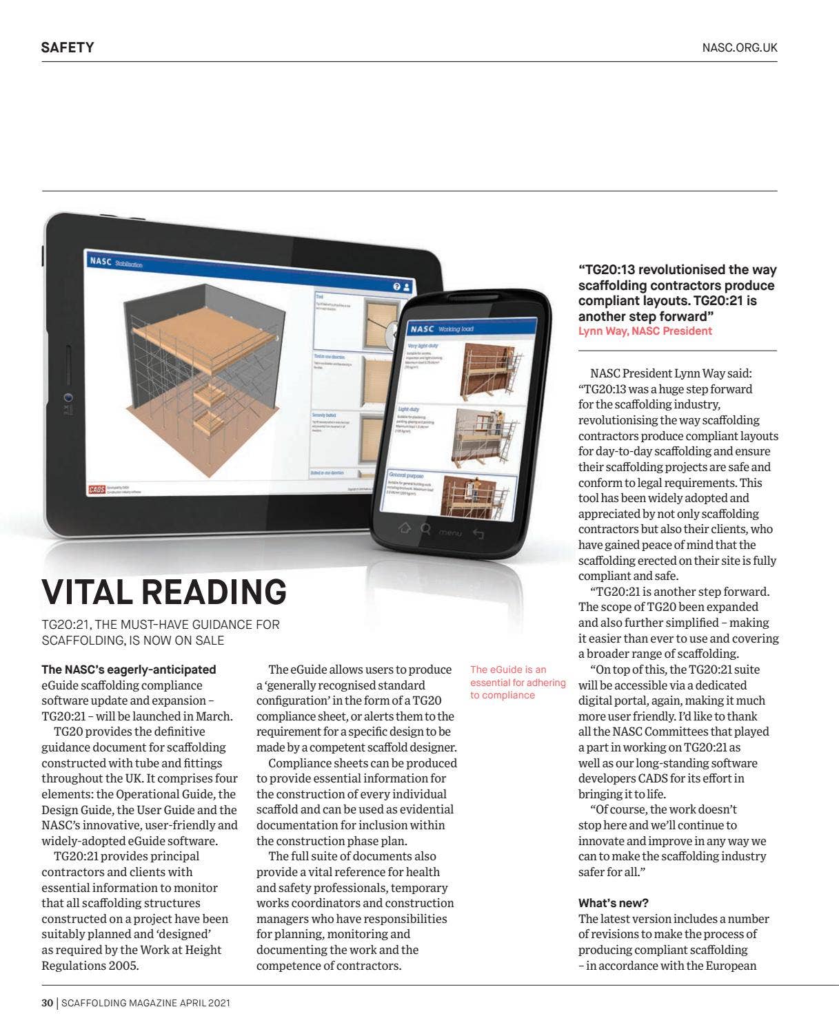 Magazine Scaffold Scaffolding magazine 2021 by Construction Management - Issuu