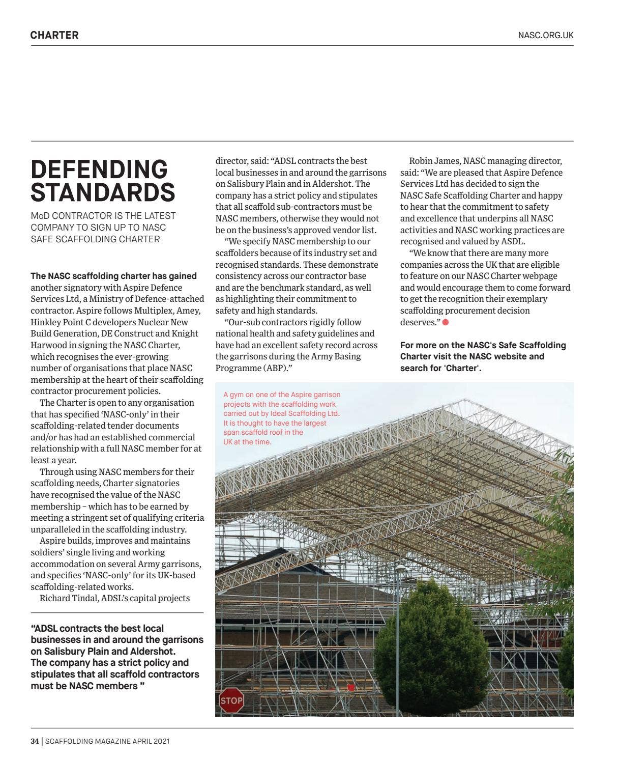 Magazine Scaffold Scaffolding magazine 2021 by Construction Management - Issuu