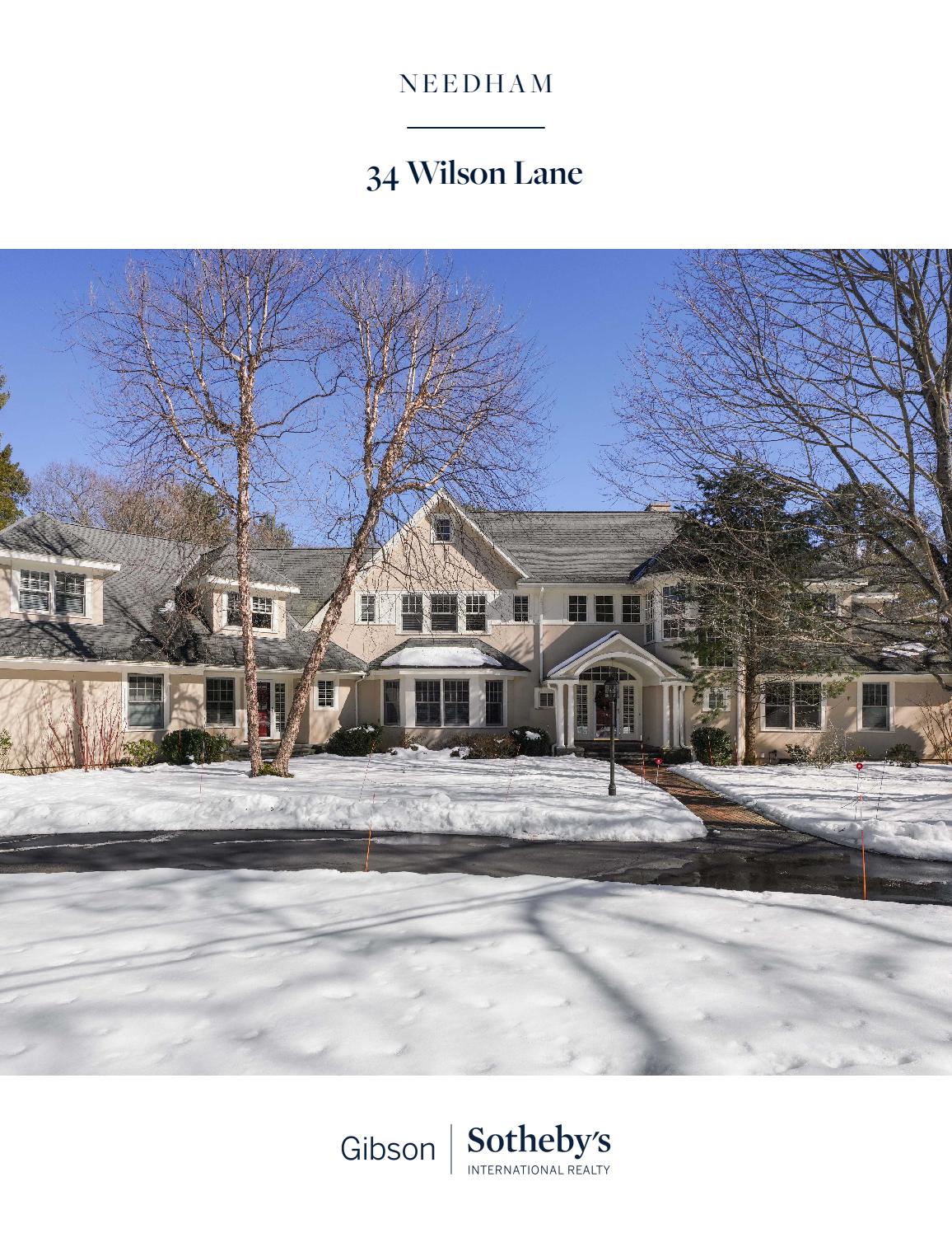 34 Wilson Lane, Needham by Gibson Sotheby's International Realty Issuu