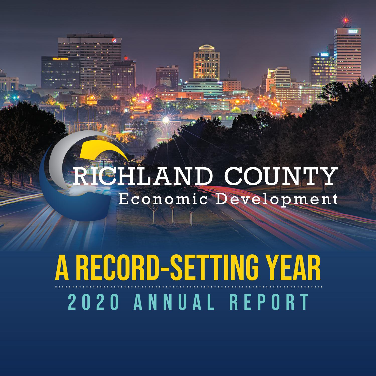 Richland County Economic Development - 2020 Annual Report by SC Biz ...