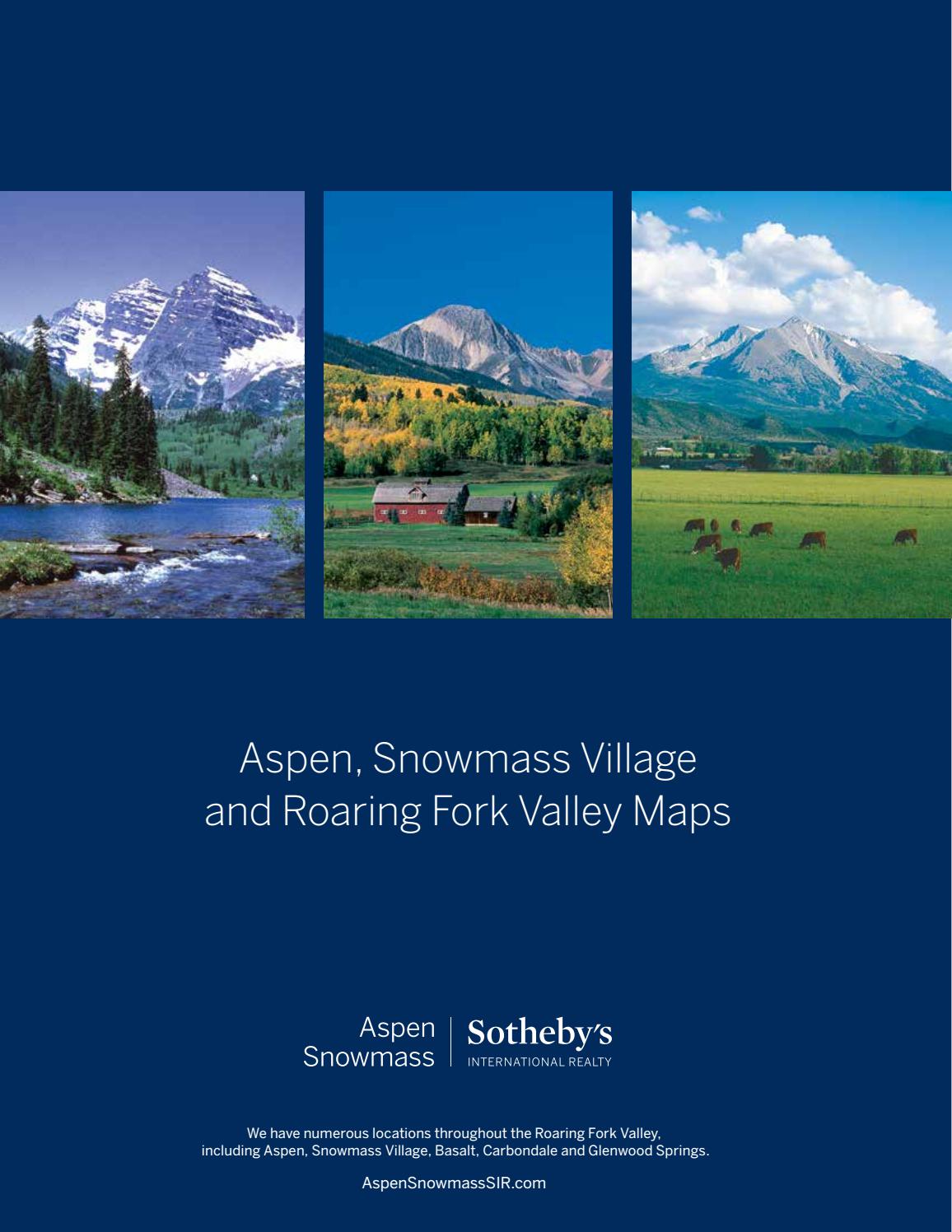 ASPEN SNOWMASS ROARING FORK VALLEY MAP BOOK by Aspen Snowmass Sotheby's