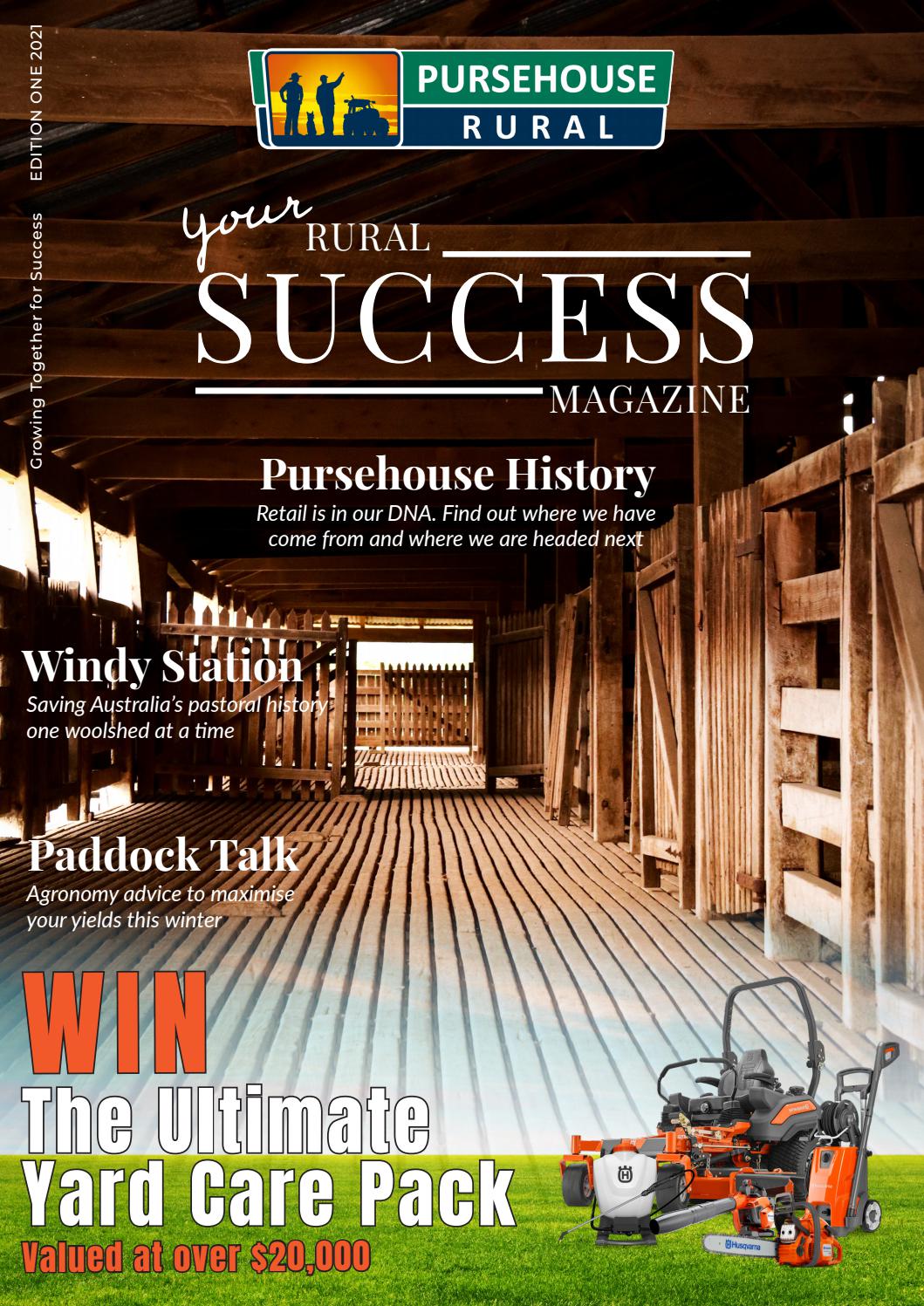 Your Rural Success Magazine Edition One by Pursehouse Rural Issuu