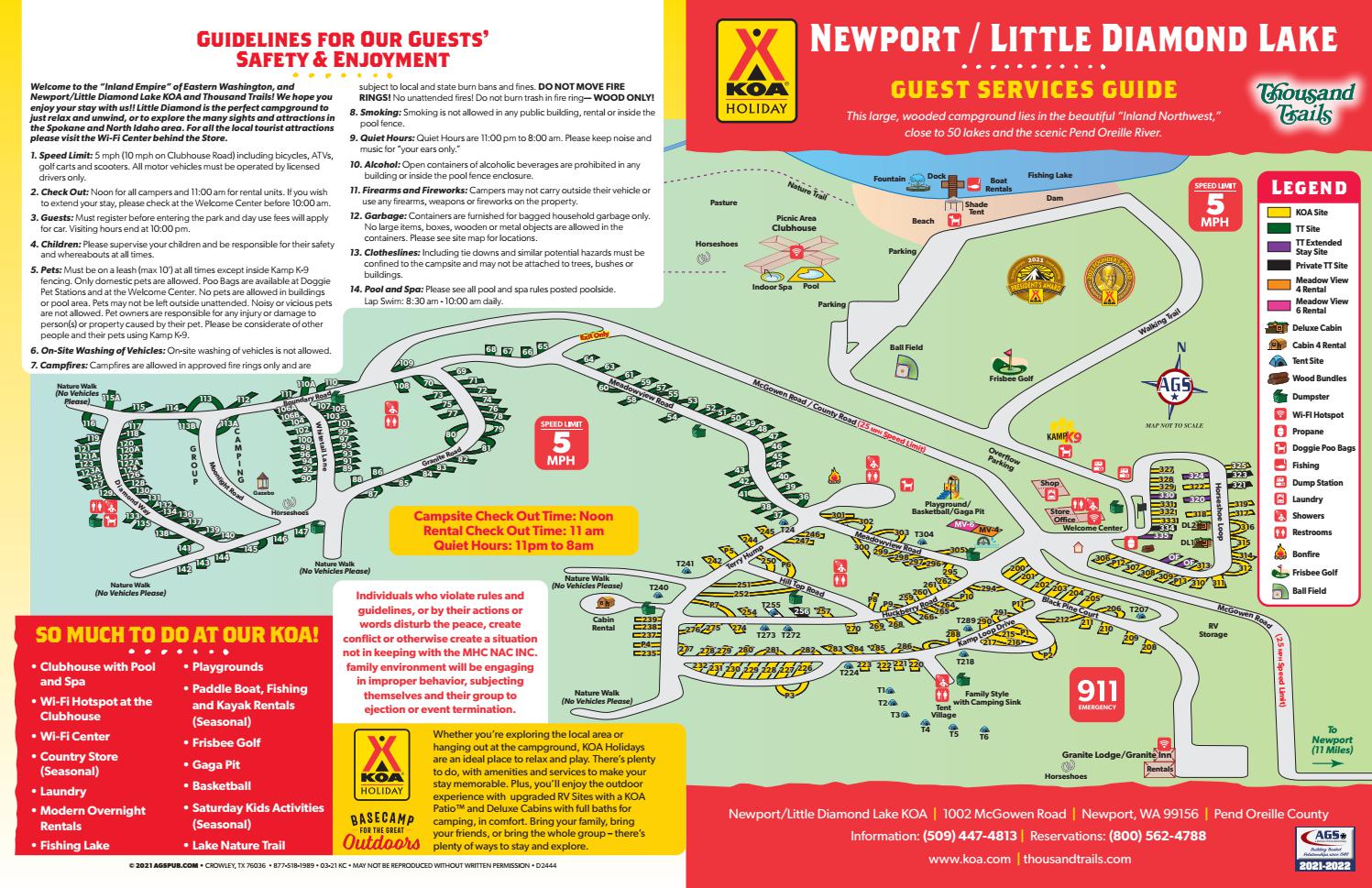 Newport Little Diamond Lake KOA by AGS/Texas Advertising Issuu